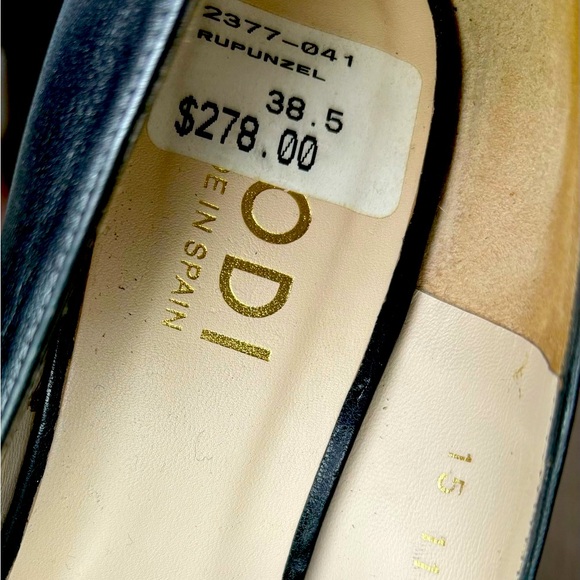 LODI smoke grey leather sexy evening heels - Picture 11 of 14